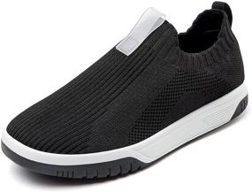 img 4 attached to ZHILETAO Kids Sneakers: Lightweight Mesh Slip-on Running Shoes for Boys & Girls