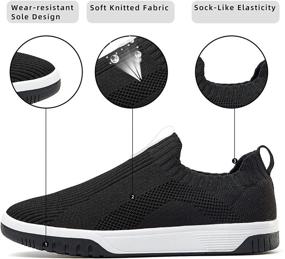 img 3 attached to ZHILETAO Kids Sneakers: Lightweight Mesh Slip-on Running Shoes for Boys & Girls