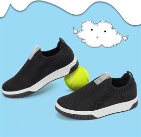 img 1 attached to ZHILETAO Kids Sneakers: Lightweight Mesh Slip-on Running Shoes for Boys & Girls