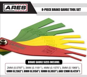 img 3 attached to 🔍 ARES 70924 Brake Pad Gauge Tool Set 8-Piece: 20-Gauge Sheet Metal, High Visibility, Corrosion Resistant with Powder Coat Finish