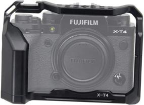 img 2 attached to Fujifilm X-T4 Camera Cage for Vlogging and Filmmaking with Cold Shoe, Thread Holes, and Locating Hole