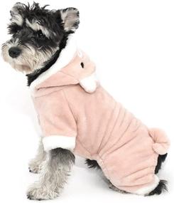 img 4 attached to 🐷 InnoPet Cute Small Dog Clothes Costume | Girl Pink Pig Puppy Clothes | Hoodie Warm Coat Apparel Outfits