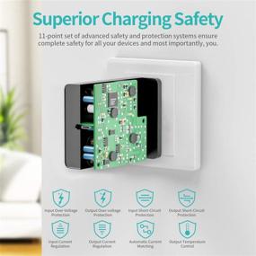 img 1 attached to 🔌 Nekteck 60W стеновое зарядное устройство USB C с функцией подачи питания | Складная вилка | Совместимое с MacBook Pro/Air 2018, Dell Xps, Huawei Matebook, iPad Pro, iPhone 11 Pro Max, Galaxy, Pixel и другими.