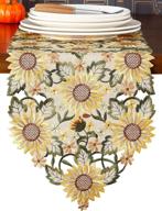 granddeco sunflower embroidered cutwork decoration logo