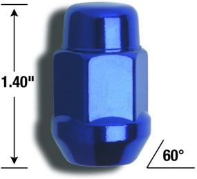 img 1 attached to 🦍 Гайка-гайка Горилла Автомотив 41187BL синего цвета с шестигранной впадиной и резьбой 1/2 дюйма.