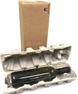 🍷 premium wine shipping box, single - pack of 3: ensure secure transportation for your fine wines! логотип