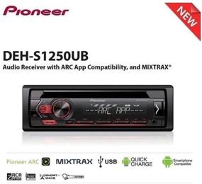 img 1 attached to Pioneer Single DIN In-Dash CD/CD-R/RW, MP3/WMA/WAV AM/FM Car Stereo Receiver with Front USB/Aux Input, MIXTRAX, and ARC Support - Detachable Faceplate