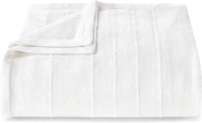 img 4 attached to Vera Wang Stripe Blanket White