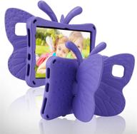 simicoo samsung tab a7 lite kids case a7 lite t220 t225 cute butterfly case with stand for kids light weight eva rugged shockproof heavy duty kids friendly full cover for samsung a7 lite t220 (purple) logo