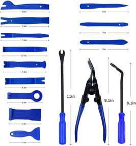 img 2 attached to Wetado 200PCS AutoTrim Removal Set - Complete Car Trim Removal Kit with Panel Fastener Removal Tool, Blue Plastic Panel Removal Tool, Door Audio Auto Clip Pliers, and Terminal Removal Tool Kit