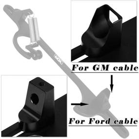 img 3 attached to 🔧 PQY Throttle Cable Bracket: Anodized Black Billet Aluminum for 4150 4160 Carburetors
