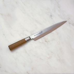 img 2 attached to 🔪 Мясник-майстер Му бамбуковый сасими нож, 8,5 дюйма: превосходная точность для изысканного нарезания