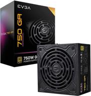 💪 evga 220-ga-0750-x1 супер нова ga 750w блок питания - 80 plus gold, полностью модулярный, eco режим, вентилятор с двойным шариковым подшипником, гарантия на 10 лет, компактный размер 150 мм логотип