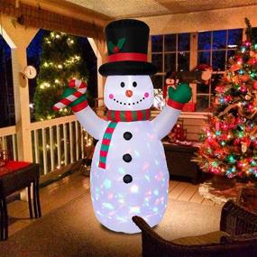 img 1 attached to Inflatable Snowman Holiday Décor - 6.9 ft Yard Decor with LED Lights for Outdoor Indoor Home Garden Lawn Patio Decorations