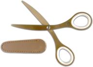 stationary office art scissors leatherette logo