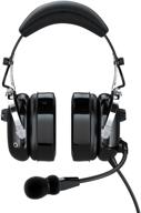🎧 faro g2-pnr premium pilot aviation headset with mp3 input - black logo