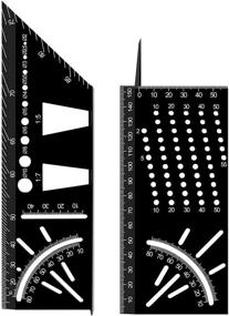 img 3 attached to 🔨 Versatile Woodworking Measuring Template for Carpenter: Multi-Function Tool