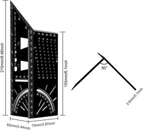 img 2 attached to 🔨 Versatile Woodworking Measuring Template for Carpenter: Multi-Function Tool