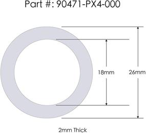 img 2 attached to 🔧 Prime Ave (5) Rear Differential + (5) Automatic Transmission Plug Washers for Honda & Acura (Part# 90471-PX4-000 & 94109-20000)