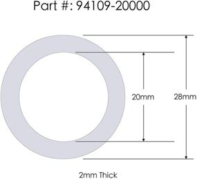 img 1 attached to 🔧 Prime Ave (5) Rear Differential + (5) Automatic Transmission Plug Washers for Honda & Acura (Part# 90471-PX4-000 & 94109-20000)