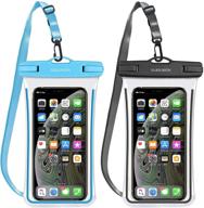 📱 glbsunion universal waterproof phone case - 2-pack, iphone 12 11 pro xs max xr x 8 plus, galaxy s21, lg - 6.9'' waterproof phone lanyard dry bag pouch - protective pouch for pool beach kayaking travel logo