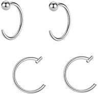 stylish 925 sterling silver open huggie hoop earrings: star/moon/butterfly/heart/ball/bar/square designs for cartilage piercings - perfect for women and girls! logo