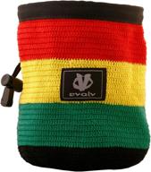 🧗 evolv knit chalkbag - rasta: ultimate climbing accessory for style and function logo