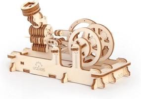 img 4 attached to 🧩 Wooden Puzzle Construction Kit - UGears Engine Set