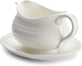 img 1 attached to 🍲 Enhance Your Table with Portmeirion Sophie Conran White Gravy Boat