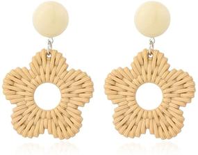 img 4 attached to CHUNYANAN Lightweight Geometric Statement Earrings