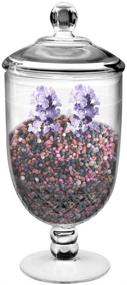 img 3 attached to 🍭 Bekmore Premium Acrylic Apothecary Jar with Airtight Lid - Large Size, Ideal for Decorative Weddings Candy Buffet - Break-Resistant, BPA-Free, 57.5 Ounce Capacity