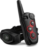 🐶 2 in 1 dog bark collar - remote training modes, beep, vibration, rechargeable - waterproof - up to 1300ft range логотип