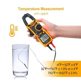 img 1 attached to 🔌 Ingco Auto Ranging Digital Clamp Meter TRMS 6000 Counts - AC/DC Voltage, Current, Resistance, Capacitance, Diode Test, Temperature - DCM6005