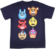 glow in the dark t-shirt for 👻 boys featuring freddy fazbear from five nights at freddy's logo