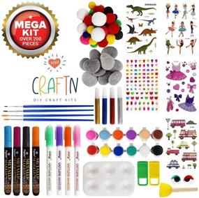 img 3 attached to Mega Rock Painting Art Kit: Creative DIY Crafts for All Ages - Includes 200+ Pieces of Rocks, Waterproof Paints, and Markers - Perfect Gift Sets for Kids, Adults, and Families