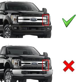 img 3 attached to Набор LED-полоски для передней решетки Ford Pre-LCI F250 F350 Lariat King Ranch 2017-2019 с (2) 30W CREE LED-полосками, крепежными кронштейнами, крепежными козырьками/кронштейнами, проводкой реле включения/выключения - iJDMTOY