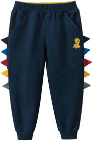 img 2 attached to 👖 Boys' Active Toddler Joggers Sweatpants Playwear Trousers - Clothing