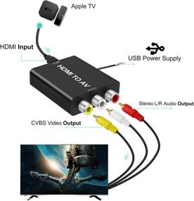 img 3 attached to 🔌 Преобразователь HDMI в RCA: Без проблем подключите PS4, Xbox, Switch и другие устройства к старым телевизорам