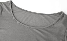 img 2 attached to Clothes Workout Shoulder Sleeve Undershirt Sports & Fitness and Running