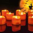 halloween operated tealights flameless realistic logo