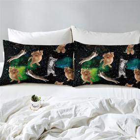 img 1 attached to 🐱 Cat Duvet Cover Full Size: Cute Animal Theme Bedding for Girls - Adult and Kids Quilt Cover with Lovely Cat Design