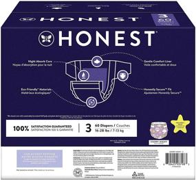 img 3 attached to 🌙 The Honest Company Club Box Starry Night Overnight Diapers, Size 3, 60 Count