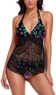 👙 tankini swimsuits: trendy xxl halter bathing suits for women's clothing logo