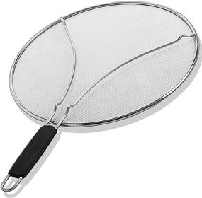 img 4 attached to 🍳 BergKoch Splatter Screen: Stainless Steel Grease Guard for 13 inch Frying Pan to Prevent Hot Oil Splatter - Kitchen Tools & Accessories