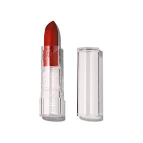 img 4 attached to 💄 e.l.f. Srsly Satin Lipstick, Rich Pigmented &amp; Silky Smooth Formula, Cherry On Top Shade, 0.16 Oz (4.5g)