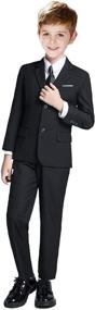 img 4 attached to 👔 Boys' Complete Outfit: Formal Suit Pieces for Classy Clothing