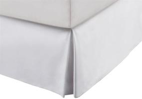 img 3 attached to 🛏️ SRP Bedding Real 350 Thread Count Split Corner Bed Skirt/Dust Ruffle Queen Size - Solid White, 12" Drop - Premium Egyptian Cotton Quality - Wrinkle & Fade Resistant