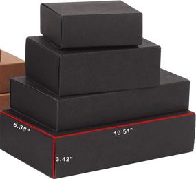 img 3 attached to 🎁 YOUNGTION 10 Pack Large Assorted Sizes Gift Boxes – Perfect for Bridesmaid Proposals, Birthdays, and Festivals! Sturdy Storage Boxes in Black, White, and Brown Paper