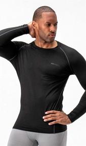 img 1 attached to 🔥 DEVOPS Men's Thermal Compression Shirts - Pack of 2 Long Sleeve Base Layers for Extra Warmth