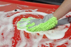 img 1 attached to 🧤 Double Sided Microfiber Interior & Exterior Auto Detailing Cleaning Glove by Detailer's Preference